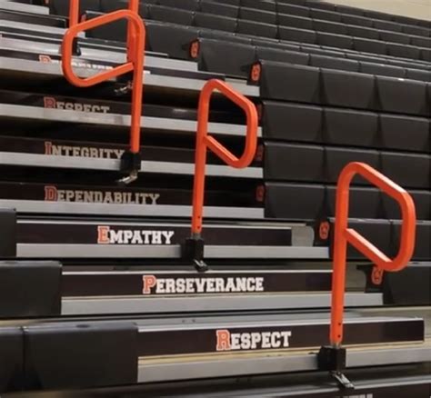 Hussey Auto Rotating Center Aisle Hand Rails