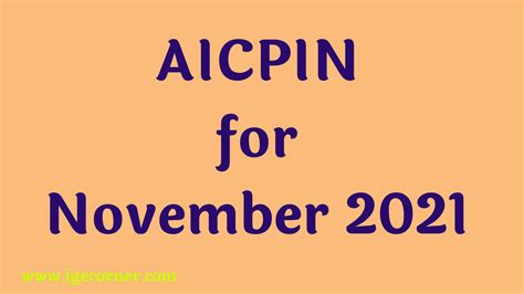 Aicpin For November 2021 Expected Da From Jan 2022 Central