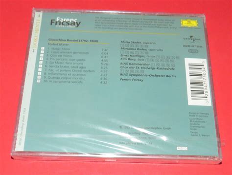 Fricsay Conducts Rossini Stabat Mater CD Klassik Sealed EBay