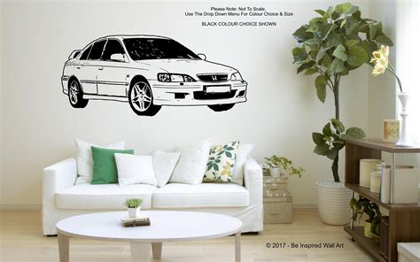 Honda Accord Type R Car Wall Art Sticker 3 Sizes Hondatyper