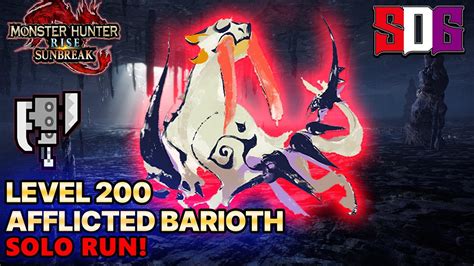 Monster Hunter Rise Sunbreak Level 200 Afflicted Barioth Switchaxe