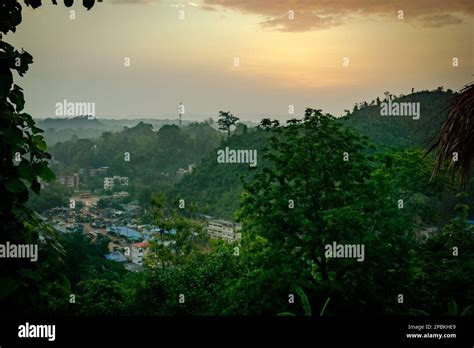 Beautiful Scenery In The Mountains Hilly Region Of Bangladesh Early