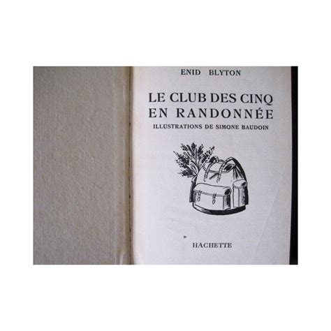 Le Club Des Cinq En Randonn E Retro Livres