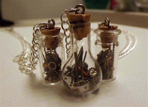 Steampunk Vial Necklaces