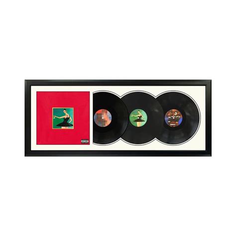 Kanye West My Beautiful Dark Twisted Fantasy Framed Vinyl Etsy In