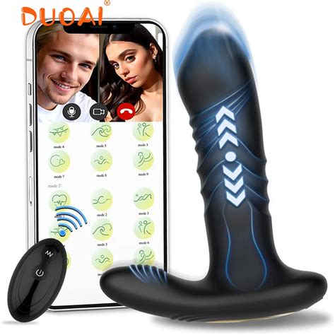 Plug Anal Telesc Pico Vibrat Rio Para Homens Vibrador Anal Ejacula O