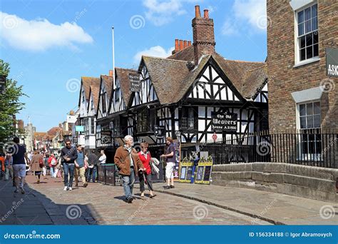 High Street Canterbury UK Editorial Stock Photo Image Of Outdoors