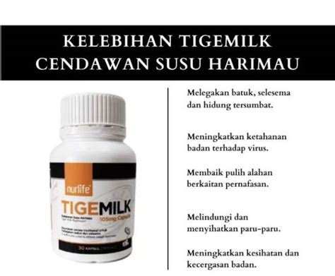 FREE POSTAGE Nurlife Tigemilk Cendawan Susu Harimau Tiger Milk