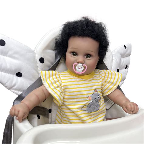 Buy Wamdoll 18inch 49CM Real Baby Size African American Hand Rooted