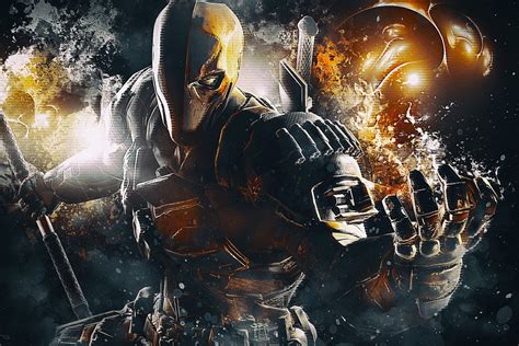 Batman Arkham Origins Deathstroke Poster Deathstroke Dc Comics