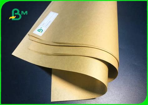 40gsm 50gsm 60gsm Natural Virgin Brown Kraft Paper For Packaging Industry