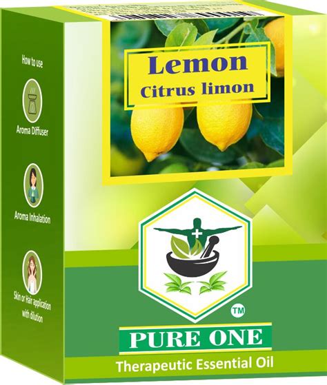 Pureone Lemon Essential Oil For Aromatherapy Medicine Use Personal Care Purity 100 At Rs