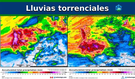 Así Han Actualizado Los Dibujos De Lluvias Los Modelos ¿qué Zonas Reciben Las Lluvias Torrenciales