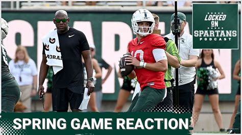 MSU football spring game reaction: MSU quarterback battle ...