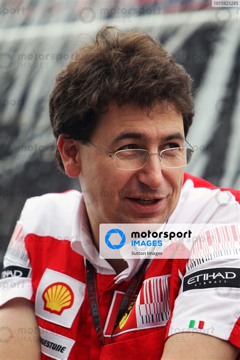 Mattia Binotto ITA Ferrari Race Engine Manager Formula One World