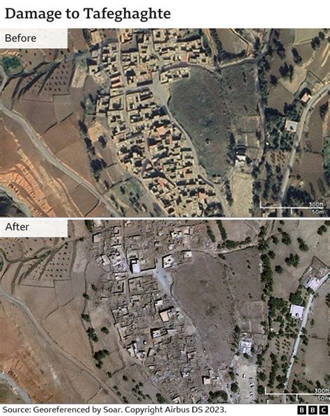 Morocco earthquake: Before and after pictures show devastation ...