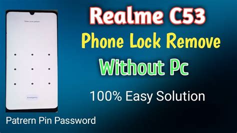 Realme C Hard Reset Pattern Pin Password Remove Realme Android