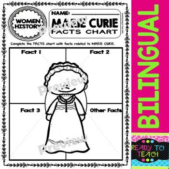 Womens History Month Marie Curie Reading And Worksheets