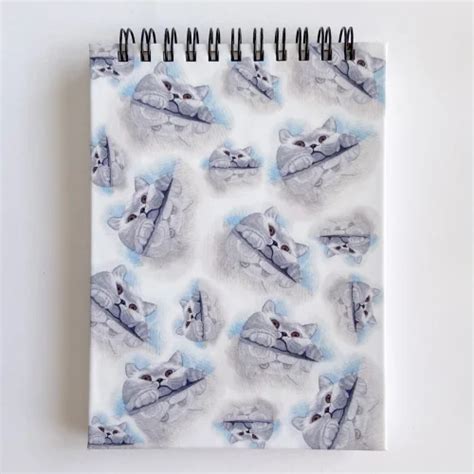 Atelier Dma Cute Cat A Spiral Notebook Blank A Hipicon