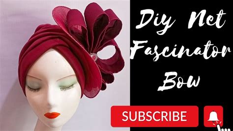 How To Make A Net Fascinator Bow For Turban Cap Bow Fascinator