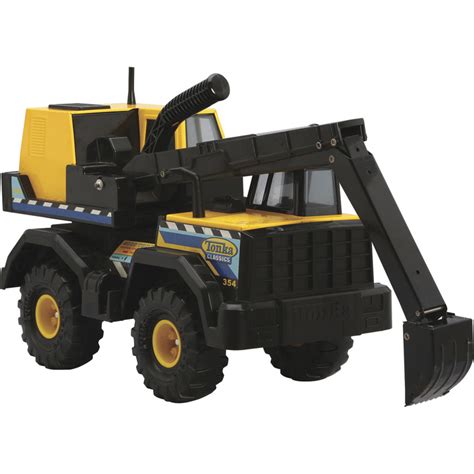 Tonka Classic Steel Mighty Backhoe Construction Toy Northern Tool