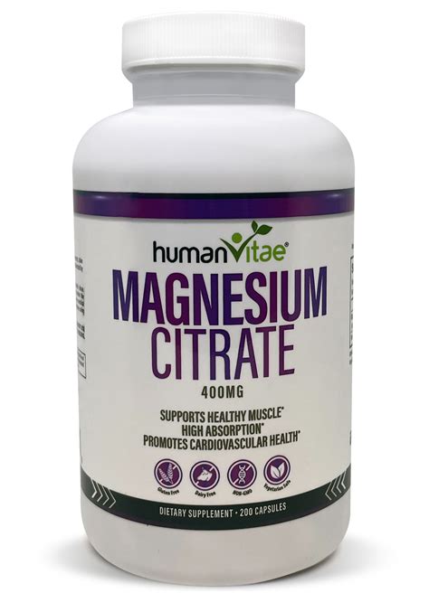 Magnesium Citrate Human Vitae Inc