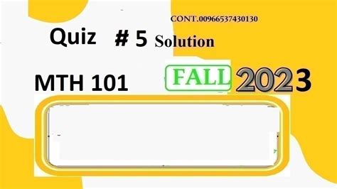 Mth Quiz Solution Fall Mth Quiz Solution Fall Mth