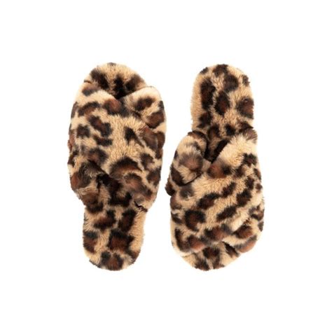 Fabulous Furs Fur Slippers Leopard L (9/10) - Judy At The Rink