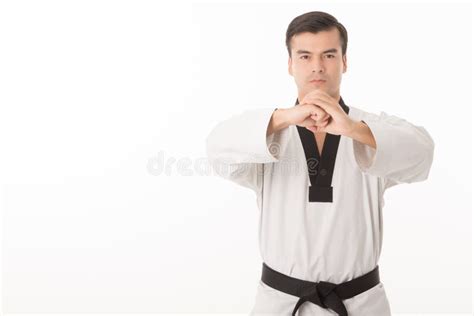 Ceinture Noire Du Taekwondo D Isolement Photo Stock Image Du Intense