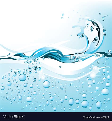 Water Wave Royalty Free Vector Image Vectorstock