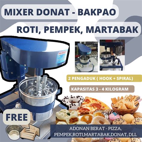Jual 2 Pengaduk Mixer Mesin Pengaduk Adonan Padat Mixer Adonan Pizza