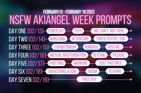 NSFW AkiAngel Week On Twitter NSFW AKIANGEL PROMPTS The Full