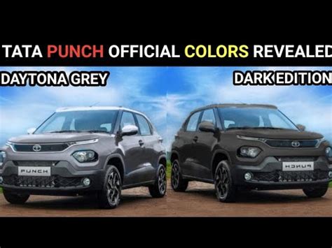 Tata Punch Dark Edition Official Colors Revealed Tata Punch Price