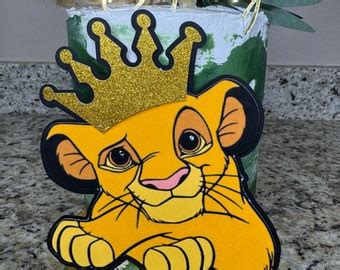 Lion King Cake Topper Printable Png Digital File Lion King Birthday