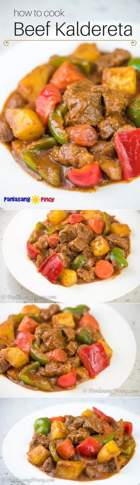 How To Cook Beef Kaldereta Panlasang Pinoy Filipino Dishes Filipino