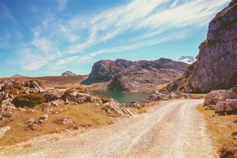 Bela Paisagem Montanhosa Picos Da Europa Parque Nacional Picos De