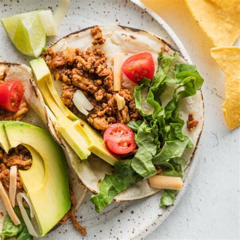 Easy Ground Chicken Tacos Nourish And Fete