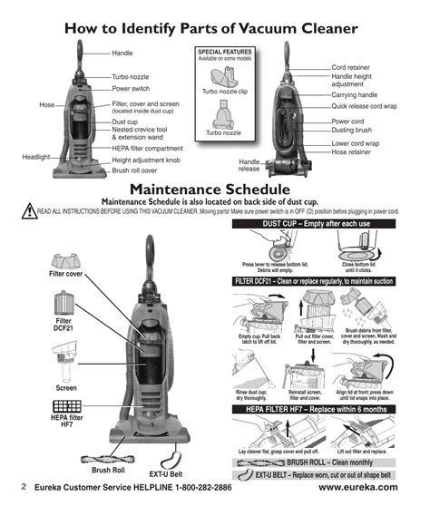 Eureka Vacuum Parts Diagram