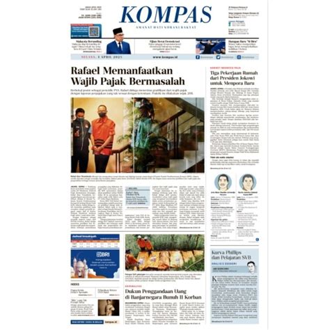 Jual Koran Kompas Edisi April Shopee Indonesia