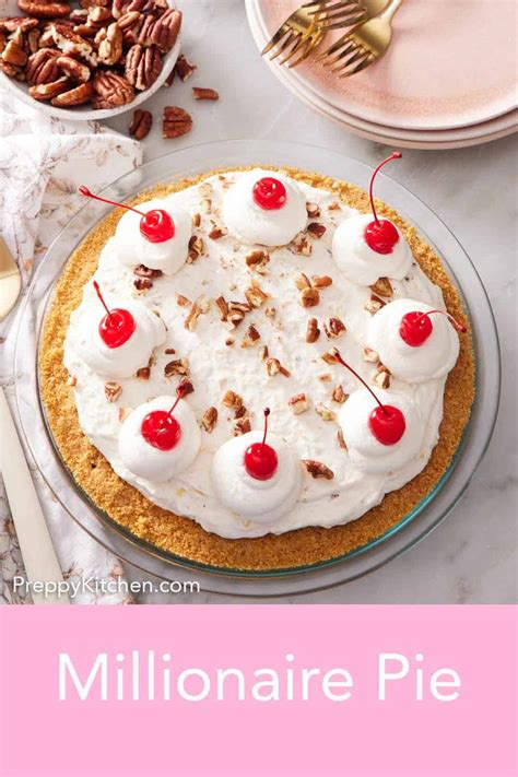 No Bake Millionaire Pie Preppy Kitchen