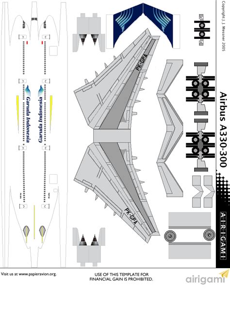 4G Garuda Indonesia 1985 C S Airbus A330 300 Airigami X By Indo