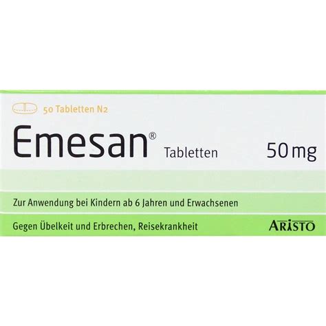 Emesan Tabletten 50 Stück PZN 2450983 Hirsch Apotheke