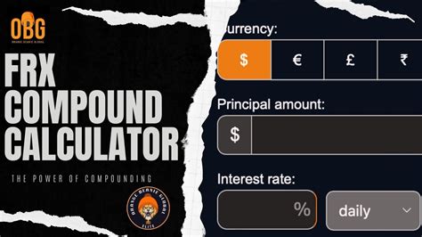 Monstars Obg Presents Forex Compound Calculator Youtube