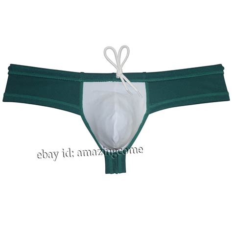 Mens Cheeky Swimwear Skimpy Briefs Brazilian Bikini Surf Board Swim Trunks Solid Ebay