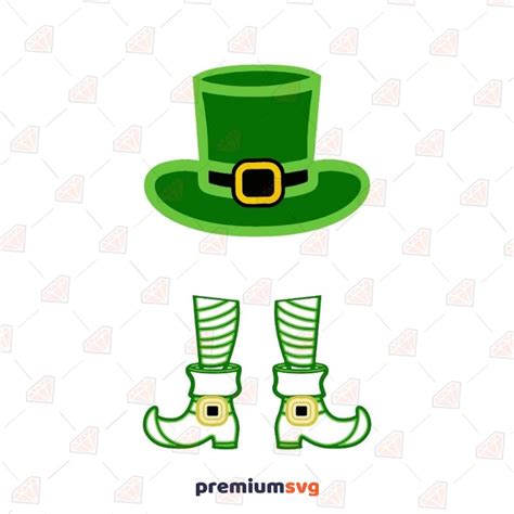 Leprechaun Hat And Shoes Svg Cut File Premiumsvg