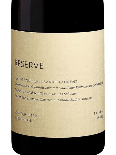 Rosi Schuster Reserve Blaufr Nkisch Sankt Laurent Vivino Us