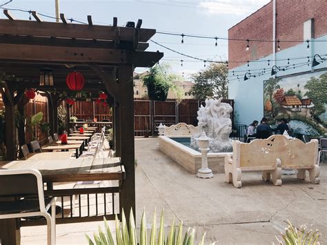 Outdoor Patio At The Clay Pot Restaurant In Downtown Waco New