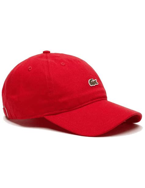 Lacoste Cap Small Croc Gabardine Red €3995 Low Shippingcosts