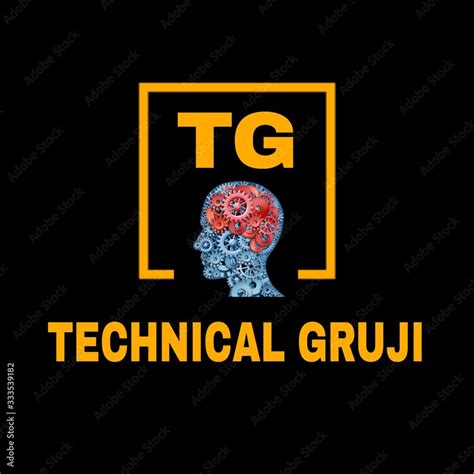 TECHNICAL GURUJI logo Stock Illustration | Adobe Stock