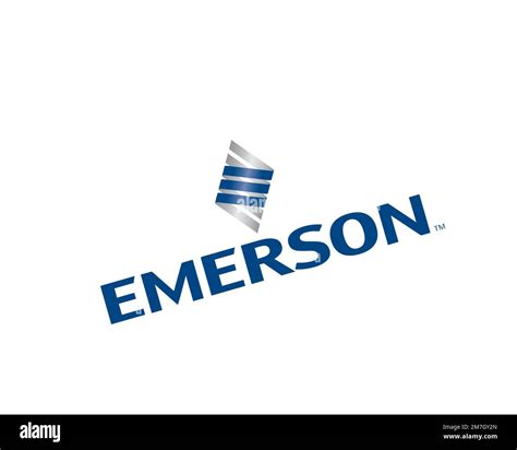 Emerson Electric Rotated Logo White Background Stock Photo Alamy